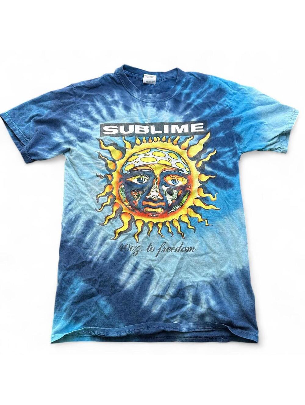 Small Sublime 40oz to Freedom Sun Tie Dye Tee
